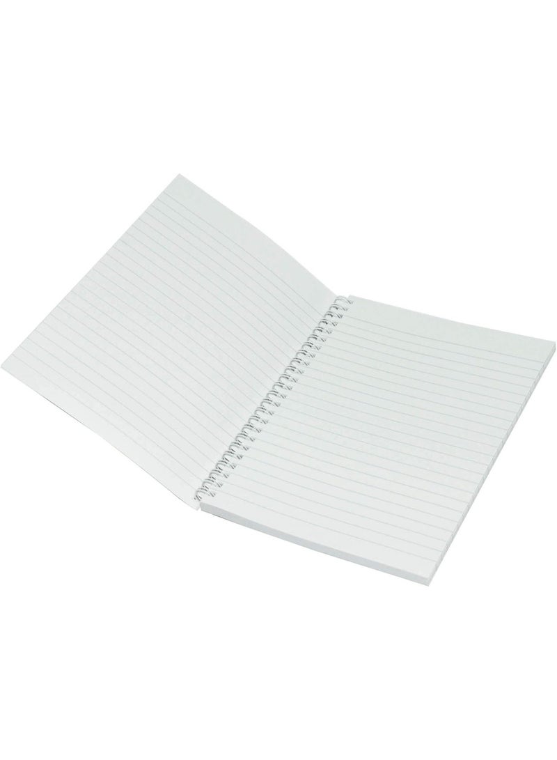 FIS Light Spiral Soft Cover Notebook, Single Ruled, 100 Sheets, A5(21x14.8cm), Pack of 10 Pieces - LINBA51702S - Image 2